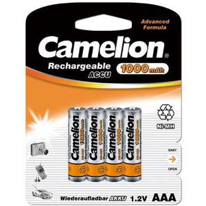 CAMELION Batérie nabíjateľné AAA 4ks NI-MH 1000mAh NH-AAA1000-BP4 17010403