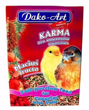 Dako Krmivo kanár ovocie 500g-10282