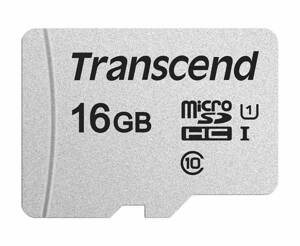 TRANSCEND Micro SDHC 300S 16GB UHS-I U1, bez adaptéru