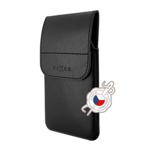 Púzdro FIXED Pocket s klipom, PU koža, veľkosť 5XL+, čierne