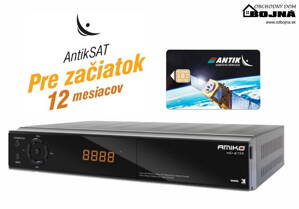 Amiko HD8155 + AntiSAT karta + balíček Pre začiatok na 12 mesiacov