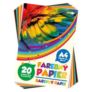 Zložka farebného papiera A4 20 listov 80 g