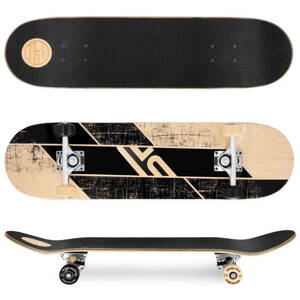 Spokey SKALLE PRO Skateboard 78,7 x 20 cm, ABEC7, čierno-žltý