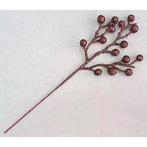 Vetvička Gliberries.Choco, hnedá, 25 cm