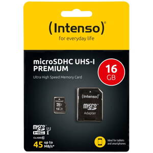 INTENSO Micro SDHC karta 16GB Class10, UHS-1