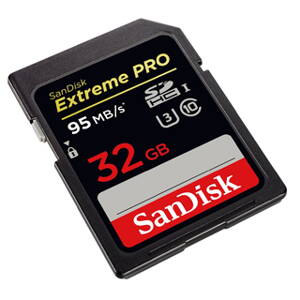 SanDisk Extreme PRO SDHC 32 GB 95 MB/s Class 10