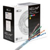 KELine Kábel FTP (F/UTP) 4x2xAWG24, drôt, Category 5E, 300 MHz, LSOH, Euroclass Dca - s2, d1, a1, 305 m v krabici