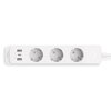 TP-LINK Tapo P300, WiFi Smart predlžovačka, 230V, 1.5m, 3x SCHUKO, USB, vypínač, biela