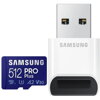 SAMSUNG Micro SDXC PRO+ 512GB (2023) + USB adaptér (MB-MD512SB/WW)