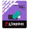KINGSTON DataTraveler EXODIA S, 128 GB USB 3.2, USB Kľúč, čierno-tyrkysový (DTXS/128GB)