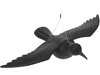 Dekorácia havran čierny 40x57,5 cm lietajúci