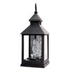 Lampáš LED s ANJELOM 10,5x10,5x27 cm čierny