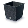 Kvetináč UH 295x295 mm FURU SQUARE LOW antracit výška 290 mm s vložkou