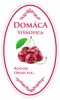 Samolepka domáca VIŠŇOVICA 16ks etikiet