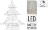 Dekorácia stromček 30 LED 40 cm s časovačom strieborný