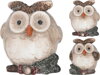 Postavička sova 12,2x9,8x13,2 cm terakota mix
