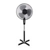 Ventilátor stojanový 50W o40cm HURRICANE, čierno-sivý