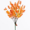 Ozdoba zápich mini lístky oranžové 42cm