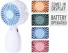 Ventilátor ručný nabíjateľný 13 cm mix