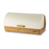 Chlebník bambus+kov 36x25x17cm béžový