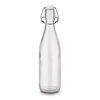 Fľaša sklenená 500ML s patentným uzáverom, okrúhla