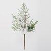 Ozdoba zapichovacia tuja+eucalypt+jablko ľadové 27 cm