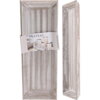 Podnos 14x40 cm drevo biely