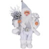 Postavička Santa LED 30 cm strieborný Postavička Santa LED 30 cm strieborný