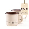 Hrnček 9cm/0,5L dekor Linea