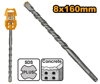 Vrták do betónu SDS plus, 8x160mm INGCO Industrial