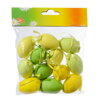 Ozdoba závesná vajíčko plast 6 cm sada 12 ks mix /229495