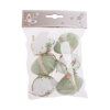 Ozdoba závesná vajíčko plast 6 cm sada 6 ks mix /248503