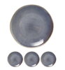 Tanier dezertný kameninový 20 cm sada 4 ks modrý