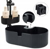 Organizér/polička do sprchy 24x13 cm plast čierna
