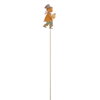 Ozdoba zapichovacia chlapec 85 cm hrdza kov