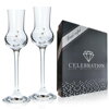 Pohár štamprlík na stopke Grappa CRYSTALS 70ml, sada 6 ks