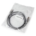 PATCH KABEL S/FTP cat.6a LSZH 1m gray