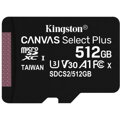 KINGSTON Micro SDXC CANVAS SP 512GB UHS-I + adaptér