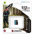KINGSTON Canvas GO! Plus Micro SDXC 512GB Class 10, UHS-I, U3, V30, A2 (SDCG3/512GBSP)