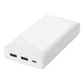 DELTACO PB-A1002 Powerbank 20000mAh, 2x USB, biela
