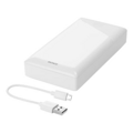 DELTACO PB-A1002 Powerbank 20000mAh, 2x USB, biela