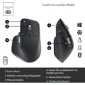 LOGITECH MX Master 3S, Bezdrôtová myš, graphite