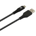 TELLUR Green, Kábel USB/USB Type C, Nylon, 1m, blk