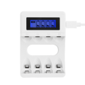 DELTACO C704A4, Nabíjačka batérií, USB + 4x AA