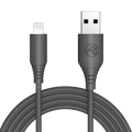 TELLUR Silicone, Kábel, USB/Lightning, 1m, blk