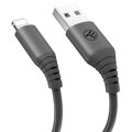 TELLUR Silicone, Kábel, USB/Lightning, 1m, blk