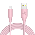 TELLUR Silicone, Kábel, USB/Lightning, 1m, pink