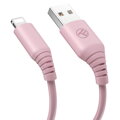 TELLUR Silicone, Kábel, USB/Lightning, 1m, pink