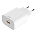 DELTACO USB-AC182, 1x USB A, Nabíjačka, biela