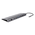 DELTACO USBC-DOCK2, Dokovacia stanica USB-C 8v1